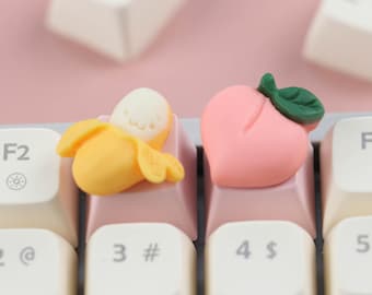 Niedliche Tier-Tastenkappen, Kawaii 3D-Tastenkappe, rosa niedliche Tastenkappe, niedliches Tastaturzubehör, Esc-Tastenkappe, niedliche Harz-Tastenkappe, rosa mechanische Tastenkappe