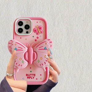 Cute Butterfly Phone Case, iphone15/14/13/12/11, iphone15/14/13/12/11 Pro Case, iphone15/14/13/12/11 Pro Max Phone Case, Phone Holder, Gift