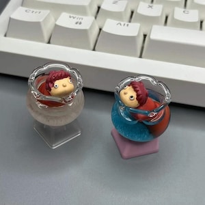 Anime Harz Tastenkappen, Esc Tastenkappe, handgemachte benutzerdefinierte Tastenkappe, Mechanische Tastenkappen, Kawaii Niedliche Schlüsselkappe, 3D-Schlüsselkappe