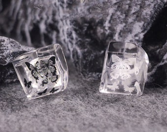 Resin Butterfly Keycaps, Handmade Keycaps, Kawaii Keycaps, Cute Transparent Keycap, Custom Keyboard Decoration, Keyboard Diy, Gift For Her