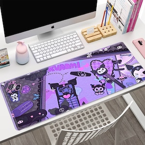 Large Cartoon Table Mat, Gaming Mouse Pad, Table Mat, Kawaii Mouse Pad, Cartoon Desk Accessories, Large Gamer Mousepad, Keyboard Desk Mat
