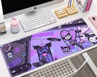 Large Cartoon Table Mat, Gaming Mouse Pad, Table Mat, Kawaii Mouse Pad, Cartoon Desk Accessories, Large Gamer Mousepad, Keyboard Desk Mat