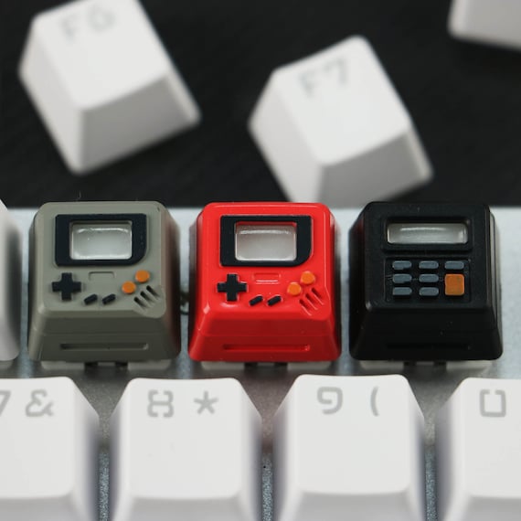 3 in 1 Gameboy Keycap Set, mechanical keycap, Resin Keycap, Custom Keycaps, Artisan Keycap, ESC Spacebar Keycap, Cute Anime Keycap, Gift