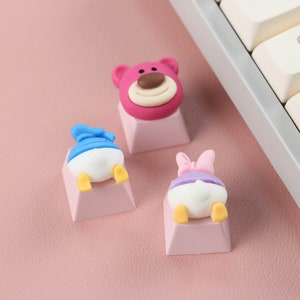 Cartoon Resin Keycap, Character Keycaps, Esc Keycap, Mechanical Keycap, Custom Cute Keyboard, Kawaii Keyboard Decoration, Office Accessories image 3