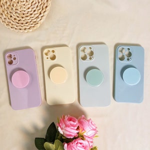 Cute iPhone 15 Case With Stand, Macaron Color, iPhone15/14/13/12/11, iPhone15/14/13/12/11 Pro Case, iPhone15/14/13/12/11 Pro Max Phone Case