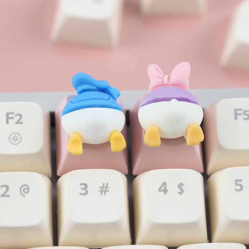 Cartoon Resin Keycap, Character Keycaps, Esc Keycap, Mechanical Keycap, Custom Cute Keyboard, Kawaii Keyboard Decoration, Office Accessories image 2