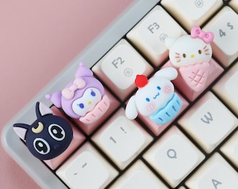 Cartoon Keycaps, 3d Keycaps, Cartoon Mechanical Keycaps, Gamer Gift, Handmade Artisan Keycaps, Animal Keycaps, Cake Keycaps, Custom Keycap