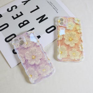 Oil Painting Flower Phone Case, Retro Phone Case, Shockproof Phone Case, Cute 13 Phone Case, Flower Phone Case, Simple Phone Case, Gift
