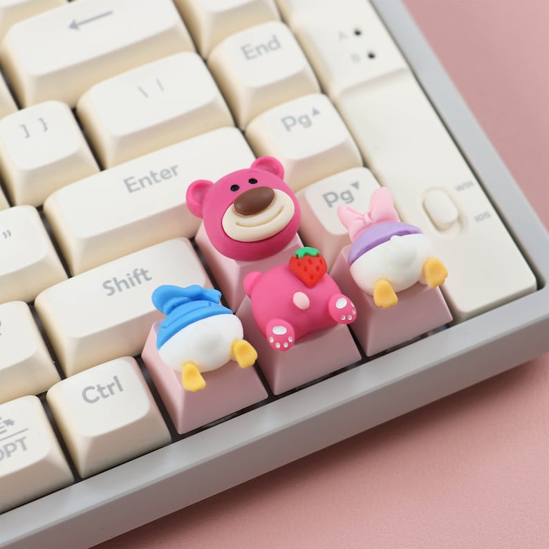 Cartoon Resin Keycap, Character Keycaps, Esc Keycap, Mechanical Keycap, Custom Cute Keyboard, Kawaii Keyboard Decoration, Office Accessories image 4
