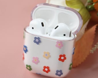 Flower Apple Earphone Case, Cute Airpods Case, Kawaii Earphone Case, Suitable For Airpods 1/2, Airpods pro, AirPods Accessories, Gift