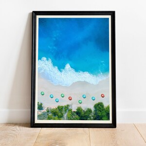 Tropical Ocean Beach Home Decor, Coastal Wall Art, Digital Download, Beach Photography
