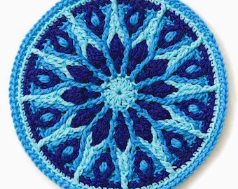 Starburst Crochet Mandala Pattern, Crochet Doily Pattern, Mandala Crochet Pattern, English Pattern PDF