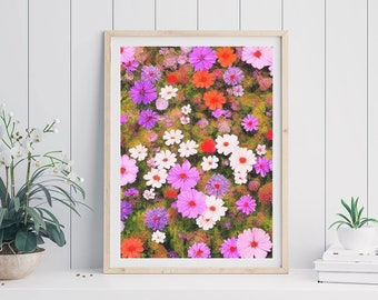 Bright Floral Photography Print: Abstract Spring Wall Art (Digital Download)