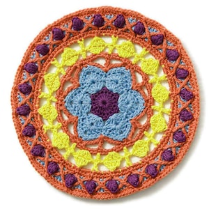 Easy Crochet Mandala Pattern Tutorial for Doily & Home Decor, Crochet Pattern in PDF