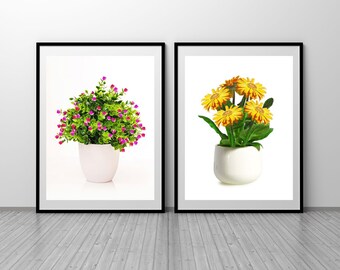 Floral Photography Prints: Bright Spring Decor, Set of 2 (Digital Download)