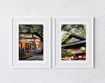 Japan Wall Art Print, Tokyo Printable Wall Decor, Printable Wall Art Set of 2, Japan Photography Print, Tokyo Cityscape, Digital Download