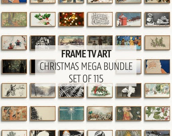 Vintage Christmas Samsung Frame Tv Art Bundle, Winter Frame Tv Art,  Christmas Mega Bundle Santa Frame Tv Art, Holiday Frame Tv Art Set