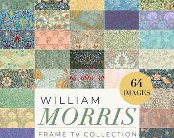 William Morris Frame Tv Art Set, Floral Frame Tv Bundle, Mega Pack of 64 Artworks, Art Nouveau for the Frame TV, Samsung Frame TV Art Set