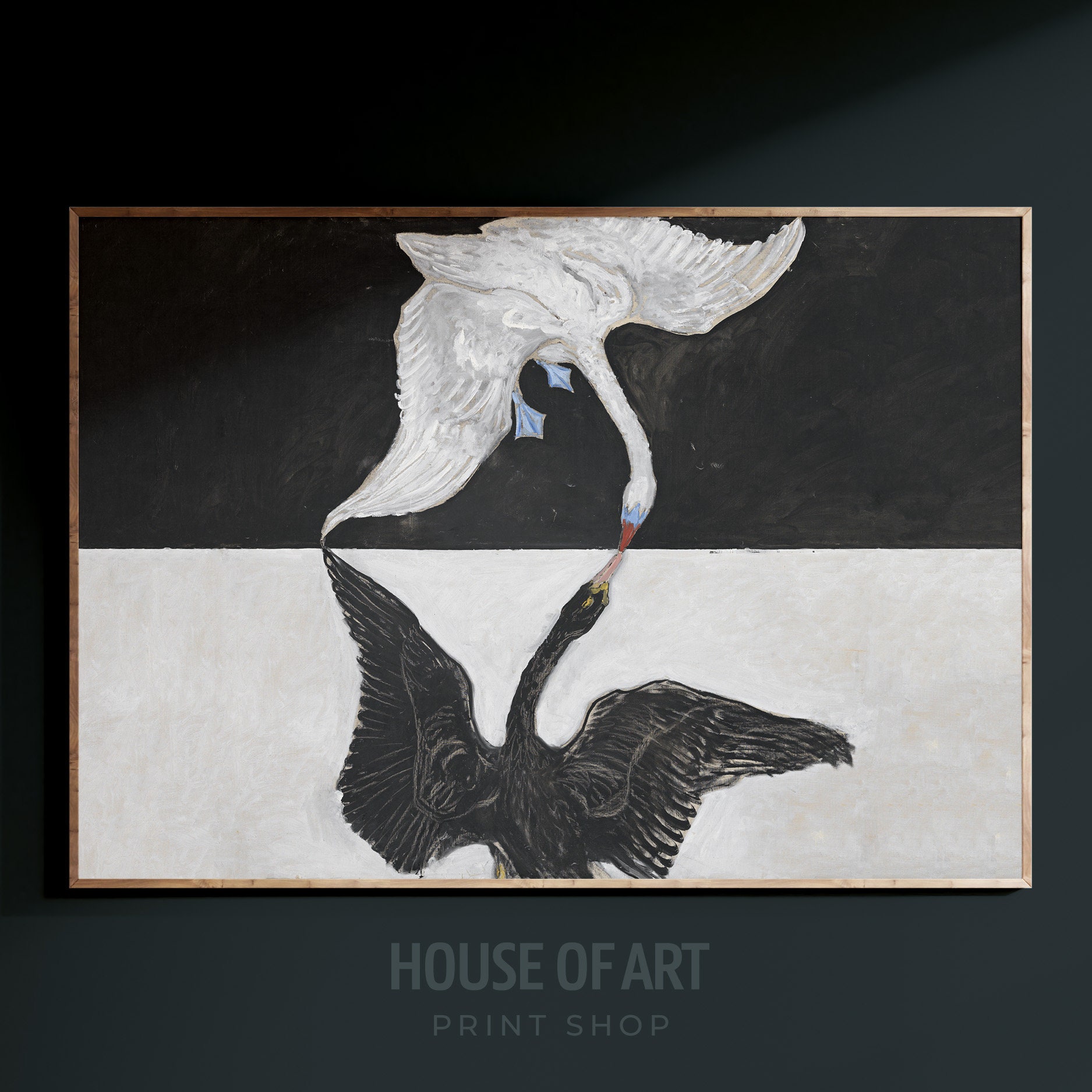 アートポスター　SWAN Ethereal Majesty - Swan in Flight - Limited Edition Canvas Limited