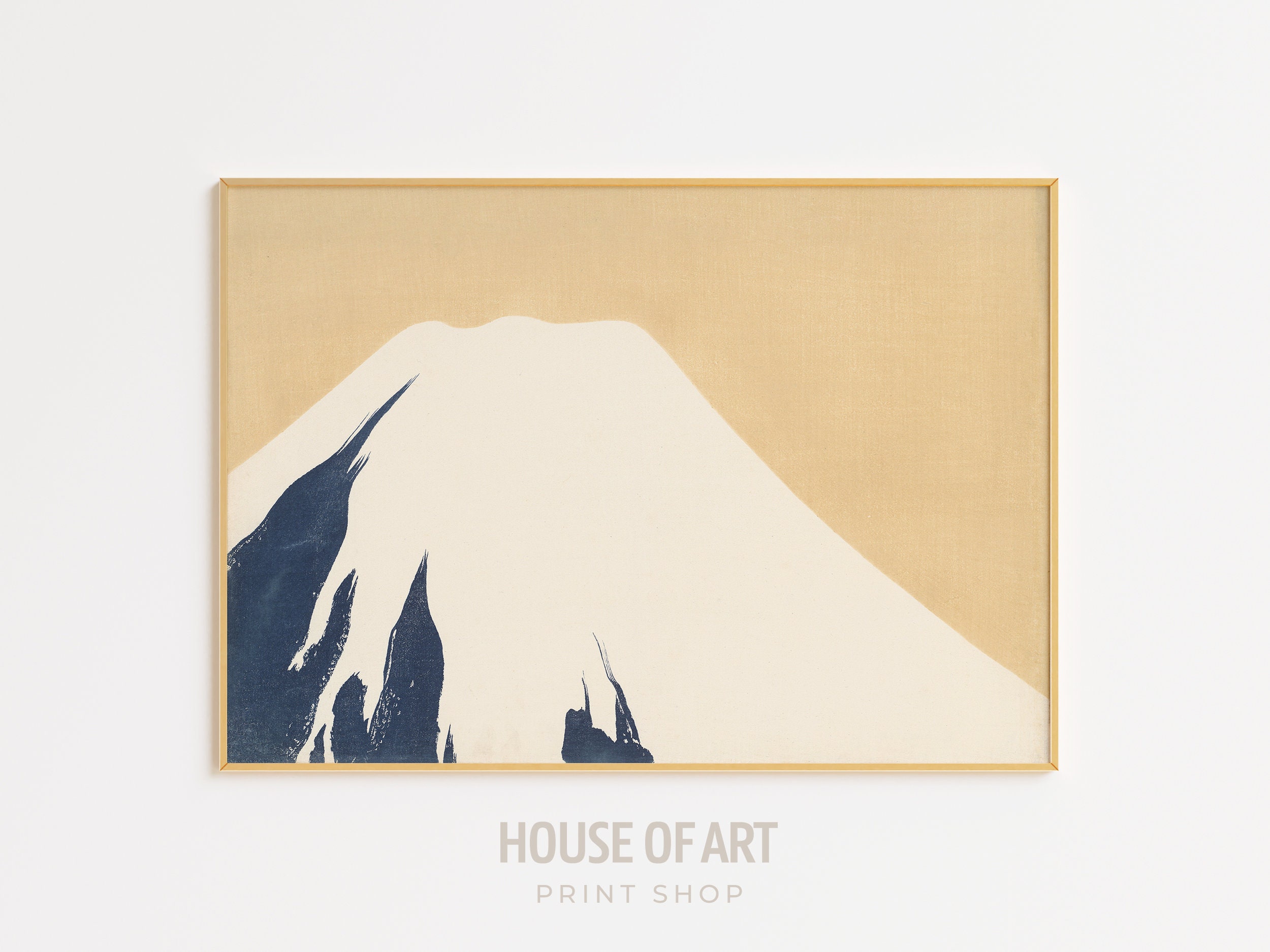 Japanese Mount Fuji PRINTABLE Artwork, Snowy Mountain Top Instant ...