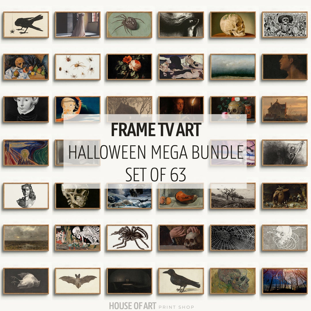 Halloween Samsung Frame TV Art Set, Halloween Mega Bundle 63 Artworks ...