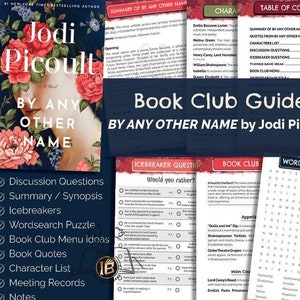 Peut inclure: Un guide de club de lecture pour le roman "By Any Other Name" de Jodi Picoult. Le guide comprend des questions de discussion, un résumé, des brise-glaces, un mot croisé, des idées de menu de club de lecture, des citations du livre, une liste de personnages, des registres de réunion et des notes.
