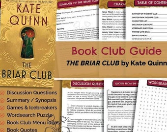 Guía del club de lectura Briar Club de Kate Quinn (Descarga en PDF)