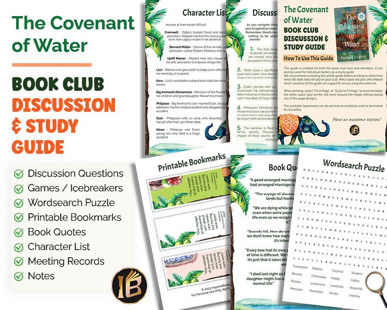 The Covenant of Water Book Club Guide Kit Discussion Questions Study