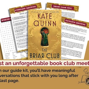 The Briar Club by Kate Quinn Book Club Guide | Book Club Discussion Questions | Best historical fiction books 2024