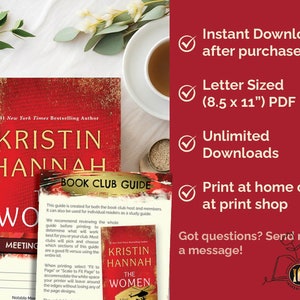 The Women by Kristin Hannah Book Club Guide | Best historical fiction books 2024