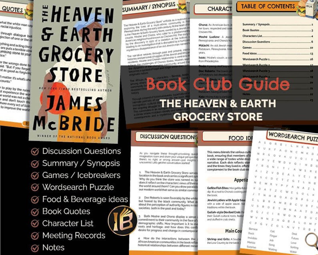 The Heaven and Earth Grocery Store Book Club Guide Kit Discussion Questions Book Summary