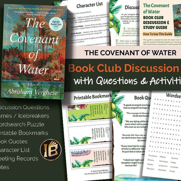 The Covenant of Water Book Club Guide Kit | Discussion Questions | Study Guide | Oprah Book Club