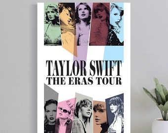 Taylor Eras Tour Poster, 2023 Taylor Swift Eras Tour Poster, Wall Art Music Print, Art Poster for Gift, Home Decor Poster, (No Frame)