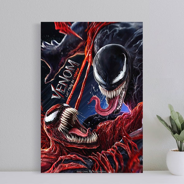 Póster de la película Venom Let There Be Carnage, impresión de película artística para pared, póster artístico para regalo, póster para decoración del hogar (sin marco)