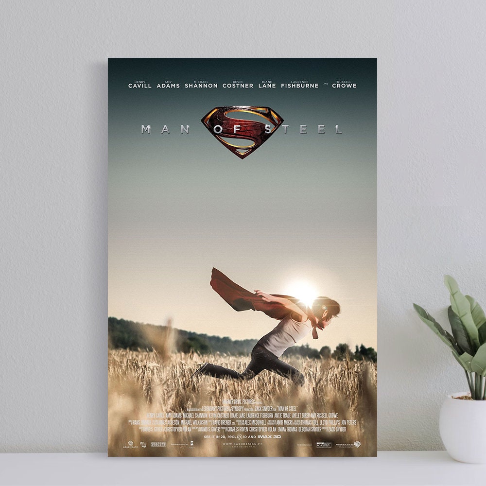 Henry Cavill as Superman poster DC comics original oil style art poster 2023