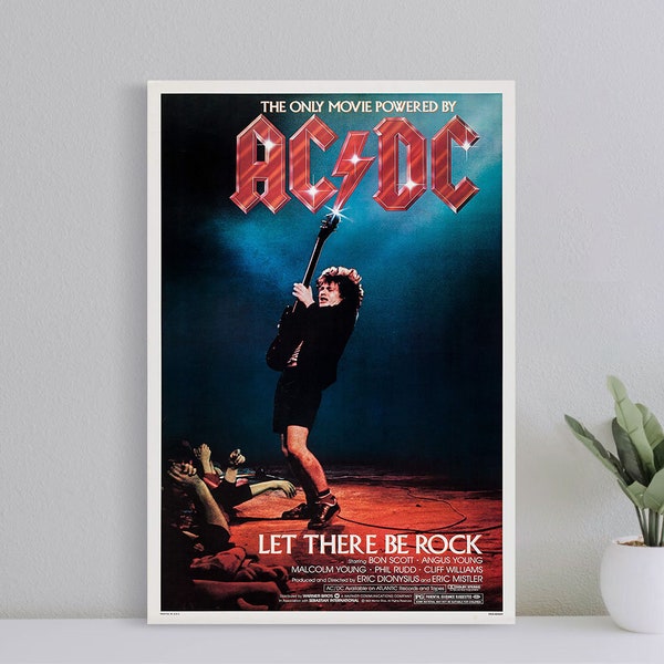 Let There Be Rock 1980 Movie Poster, Wall Art Film Print, Art Poster for Gift, Home Decor Poster, (No Frame)