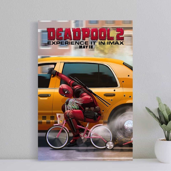 Deadpool 2 Movie Poster, Wall Art Film Print, Art Poster for Gift, Halloween Decor Poster, halloween gift for men Poster, (No Frame)