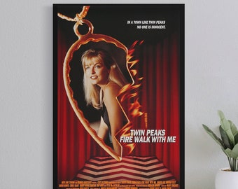 Twin Peaks Fire Walk with Me (1992) Movie Poster, Wall Art Film Print, Art Poster for Gift, Home Decor Poster, (No Frame)