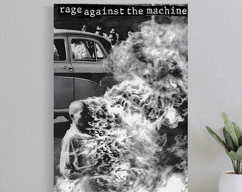 Rage Against The Machine First Lp Cover Poster, Film Print, Wall Art, Art Poster for Gift, Home Decor, (No Frame)