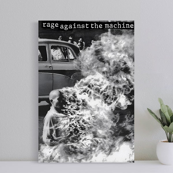 Rage Against The Machine First Lp Cover Poster, Filmdruck, Wandkunst, Kunst Poster für Geschenk, Wohnkultur, (ohne Rahmen)