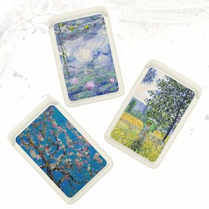 Carteira Claude Monet Magsafe, Carteira magnética Water Lilies compatível com iPhone 15, iPhone 14, iPhone 13 SE Pro Max Plus