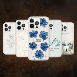 Custodia per telefono cristiana con Scritture per iPhone 16e, 15, 14, 13, 12, 11, Google Pixel 9 Pro, 8, 7A, Samsung S25 edge, S24 FE, A71, A36