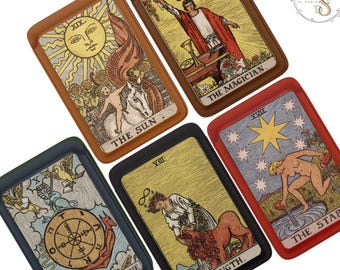 The Rider Tarot Deck MagSafe Wallet Personalized Mystic Card Holder for iPhone