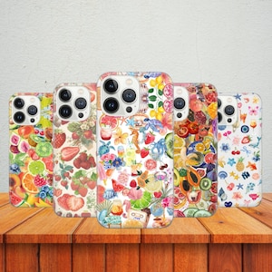 Fruity European Summer Case Italian Costal Beachy Cover for iPhone 17 Pro Max, 16e, 15 14 12 & Samsung S25 Ultra S24 FE A56 Pixel 10 XL 9a 8