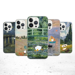 Custodia per telefono con anatra divertente Custodia per oca divertente per iPhone 16 15 14 13 12 Pro Xs Samsung S24 S23 S22 FE A25 A15 Pixel 9 8A 7