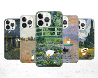 Funny duck Phone Case Funny goose Coverfor iPhone 17 Pro Max, 16e, 15, 14, 12 & Samsung S25 Ultra, S24 FE, A56, Pixel 10 XL, 9a, 8