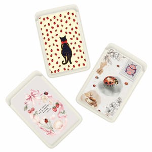Portafoglio Lucky Charm Magsafe, portafoglio magnetico a forma di coccinella compatibile con iPhone 16 PRO, 15, iPhone 14, iPhone 13 SE Pro Max Plus