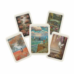 Cartera Magsafe con diseño de mosaico vintage, magnética, inspirada en Claude Monet, compatible con iPhone 16, 15, iPhone 14 y iPhone 13 SE Pro Max Plus.