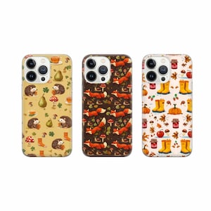 Herbst Handy Hülle Herbst Blätter Cover für iPhone 16e, 15, 14, 13, 12, 11, Google Pixel 9 Pro, 8, 7A, Samsung S25 edge, S24 FE, A71, A36