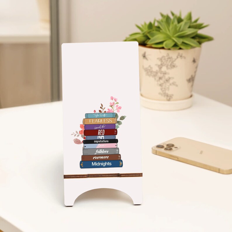 Taylor Lyrics Wood Phone Stand Song Lyrics Holder for iPhone Etsy